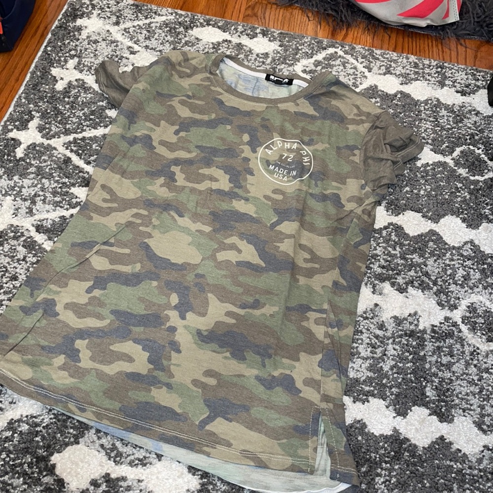 Alpha phi camo tshirt